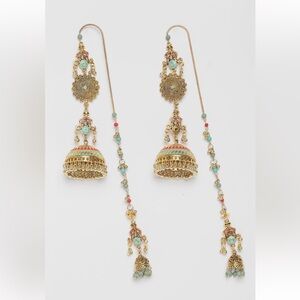 Indian/Afghan Style Over the earrings , Jhumkas, wedding, mehndi, sangeet